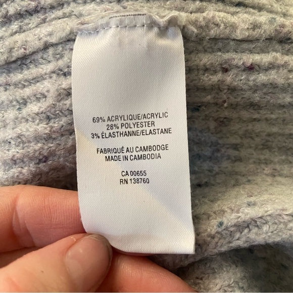 🛍️3/$30 Reitmans women’s grey oversized open cardigan sweater in size large - Picture 6 of 7